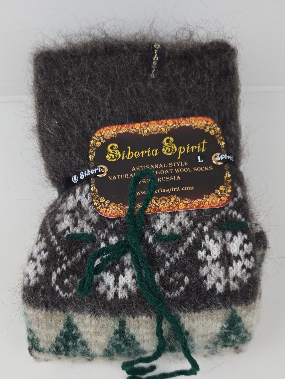 Siberia Spirit Goat Wool Socks from Russia - Artisanal Natural Soft Fluffy Socks